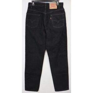 Mens Levis Jeans Size 30 31x34 Black Cotton 550 Relaxed Fit  Vintage Y2K Dark